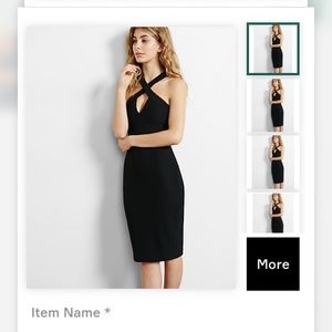 Black Textured Cross Dress